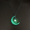 Glowing Pendant Necklaces Silver Plated Chain Necklaces